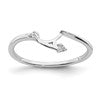 14K White Gold Lab Grown Diamond VS/SI+ G+ Fitted Band