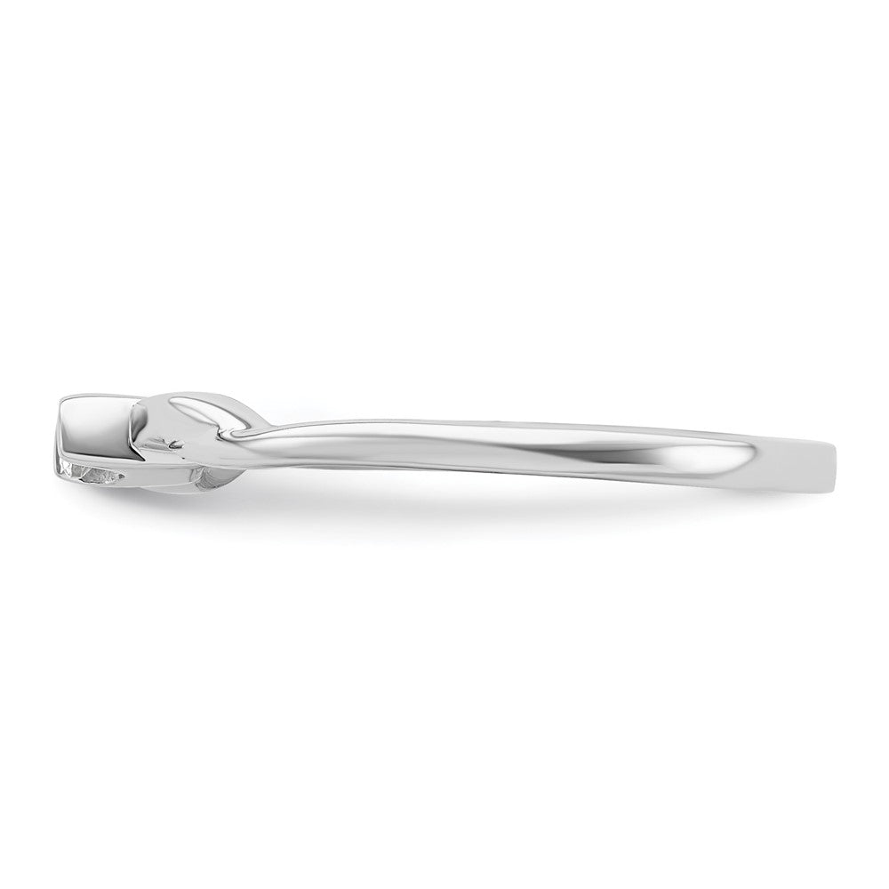 First Promise 14k White Gold 1/15 carat Lab Grown Diamond VS/SI+ G+ Complete Petite Engagement Ring