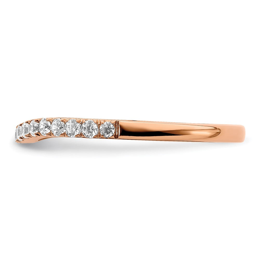 14k Rose Gold 1/3 carat Lab Grown Diamond VS/SI+ G+ Complete Wedding Band