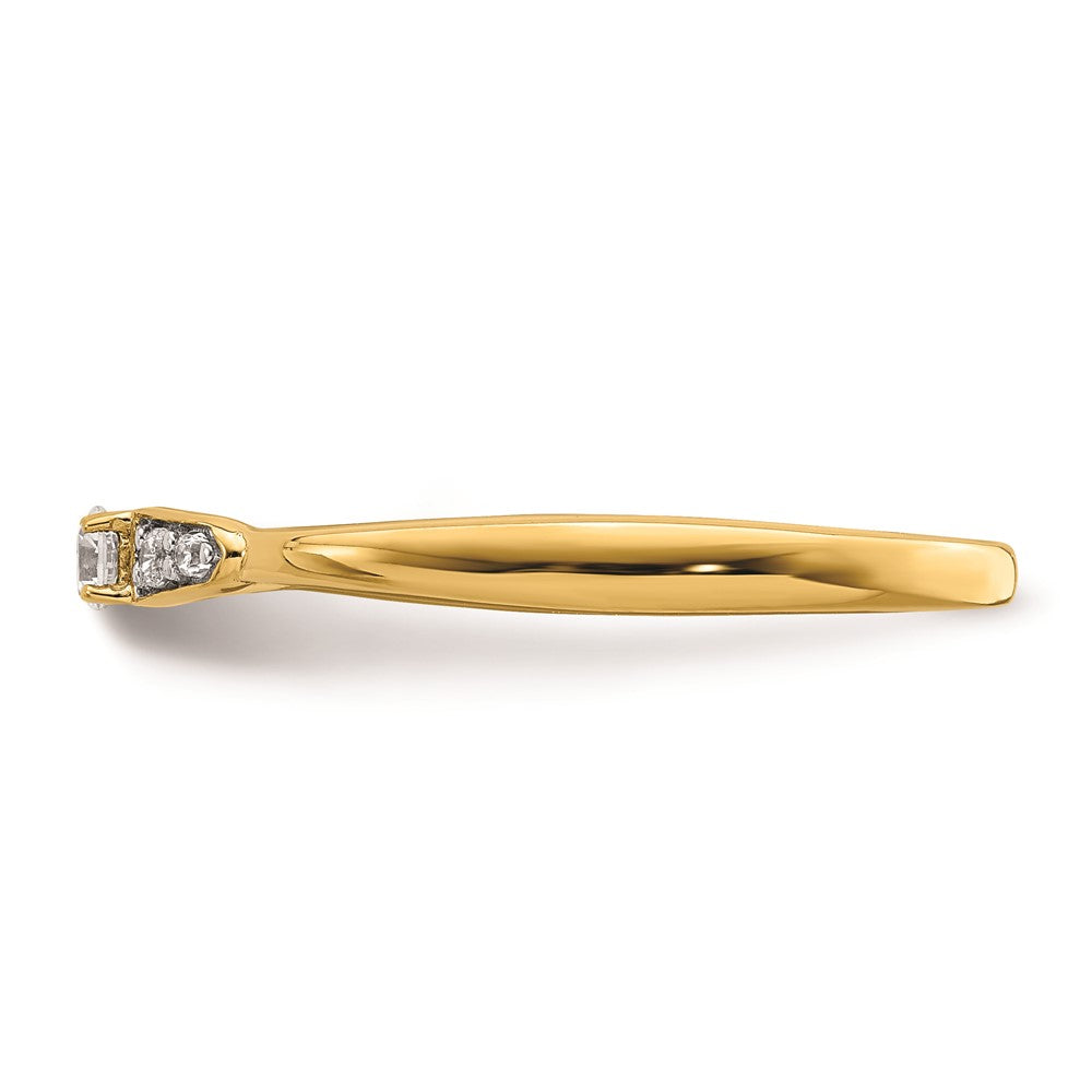 First Promise 14k 1/8 carat Round Diamond Complete Promise/Engagement Ring