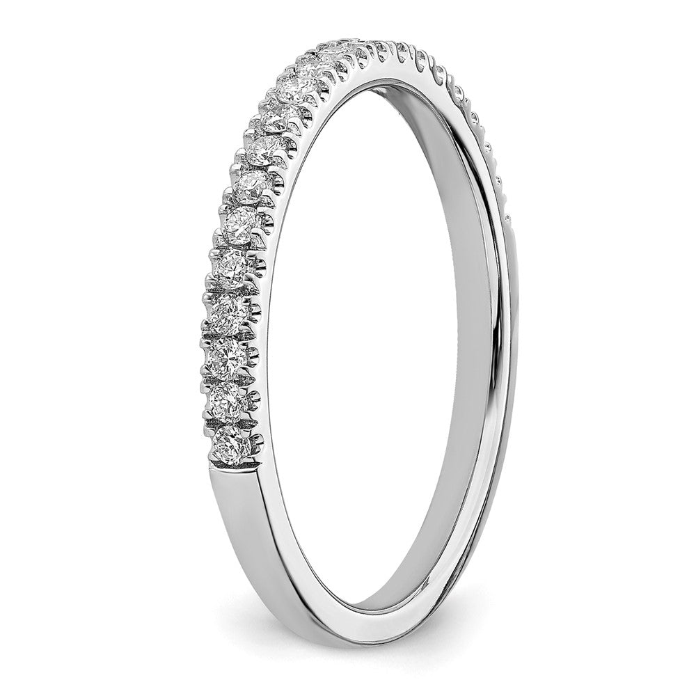 14k White Gold 1/4 carat Lab Grown Diamond VS/SI+ G+ Complete Wedding Band