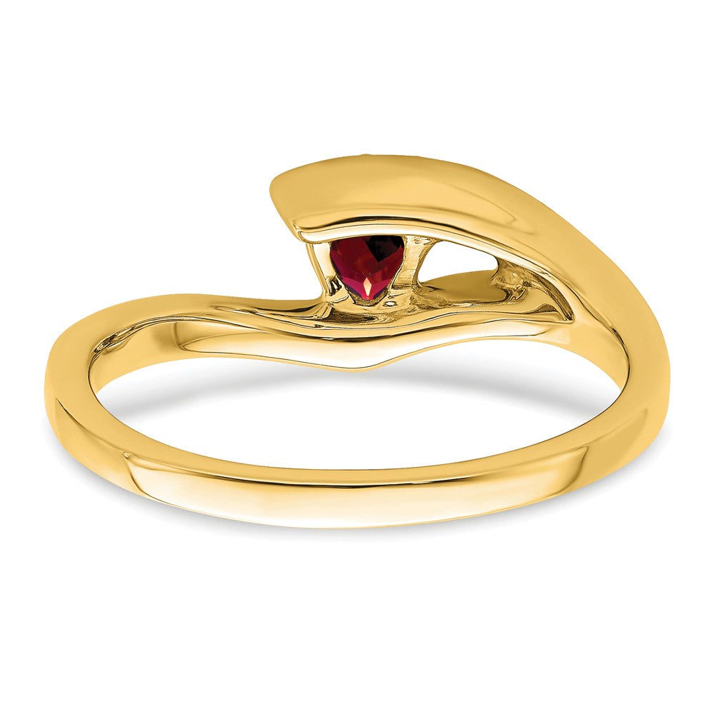 10k Trillion Garnet and Diamond Ring