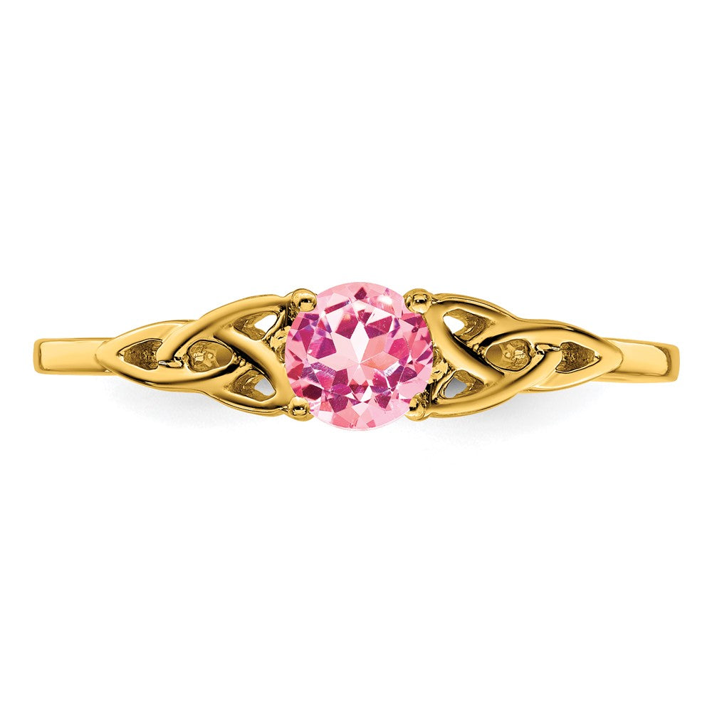 10k Amethyst Celtic Knot Ring