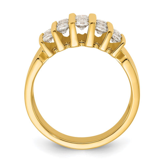14k 1 carat Lab Grown Diamond VS/SI+ G+ Complete Fashion Band