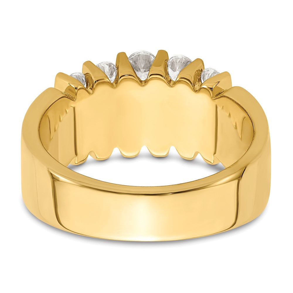 14k 1 carat Lab Grown Diamond VS/SI+ G+ Complete Fashion Band