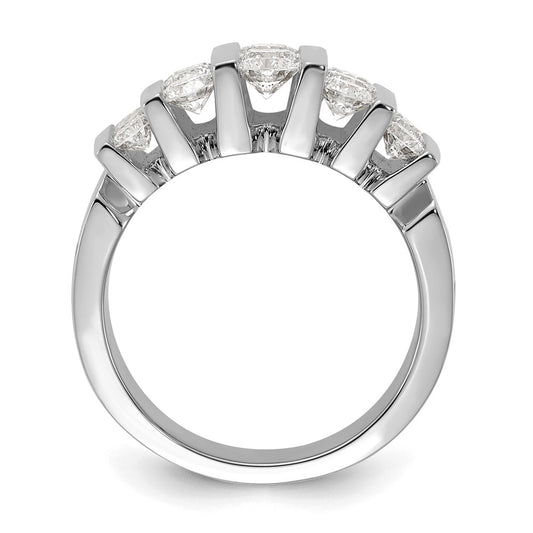 14k White Gold 2 carat Lab Grown Diamond VS/SI+ G+ Complete Fashion Band