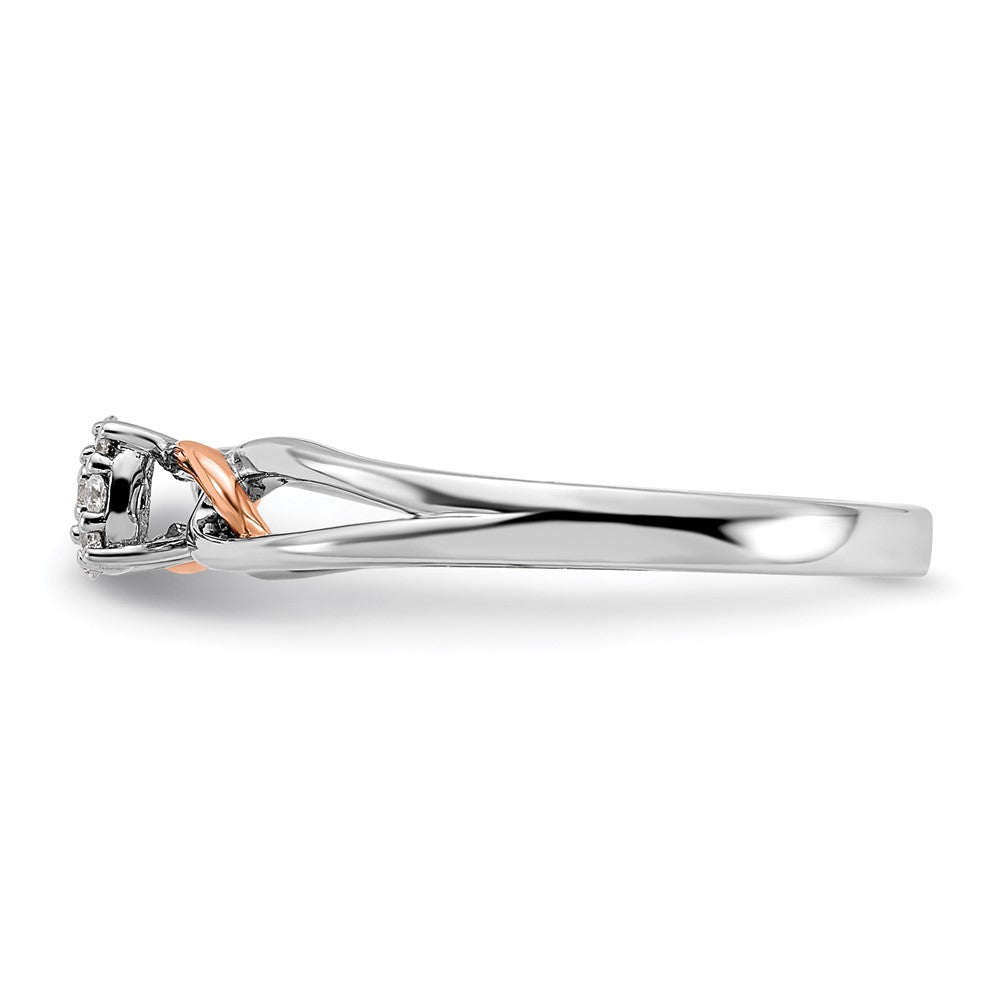 14K Two-Tone Lab Grown Diamond VS/SI+ G+ Cluster Ring