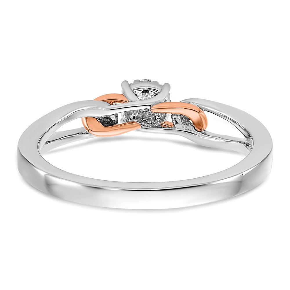 14K Two-Tone Lab Grown Diamond VS/SI+ G+ Cluster Ring