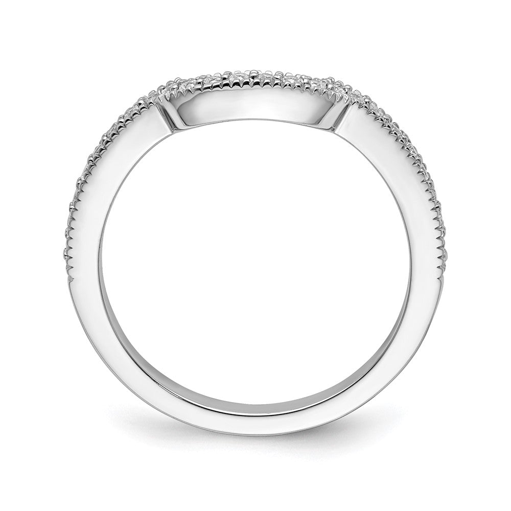 14K White Gold Lab Grown Diamond VS/SI+ G+ Wedding Band