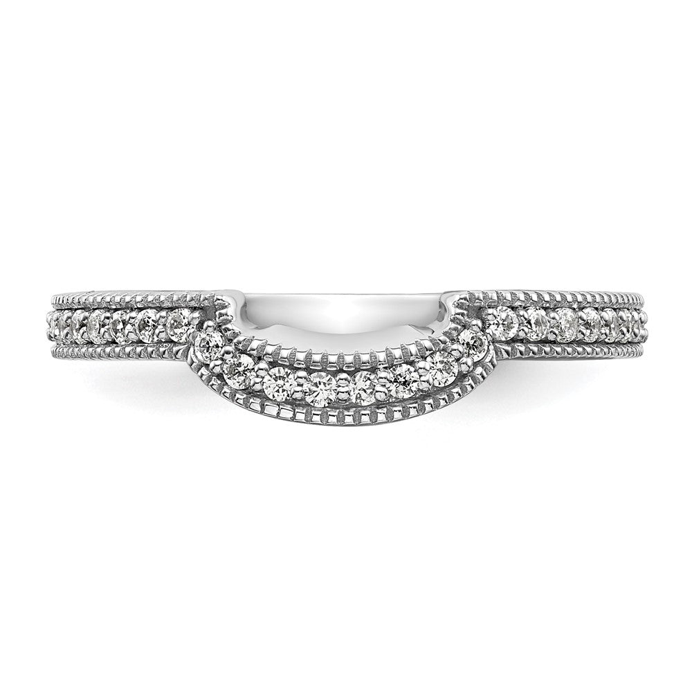 14K White Gold Lab Grown Diamond VS/SI+ G+ Wedding Band