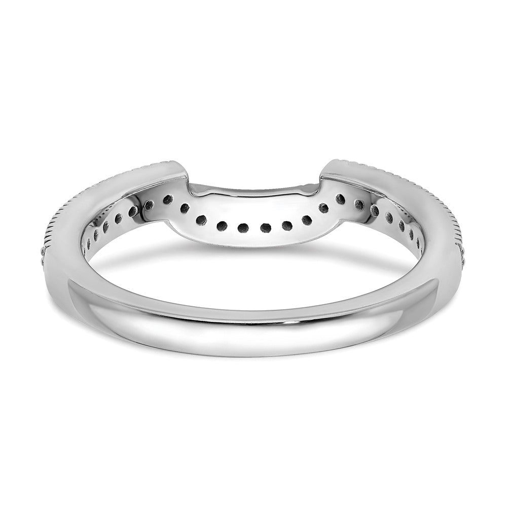 14K White Gold Lab Grown Diamond VS/SI+ G+ Wedding Band