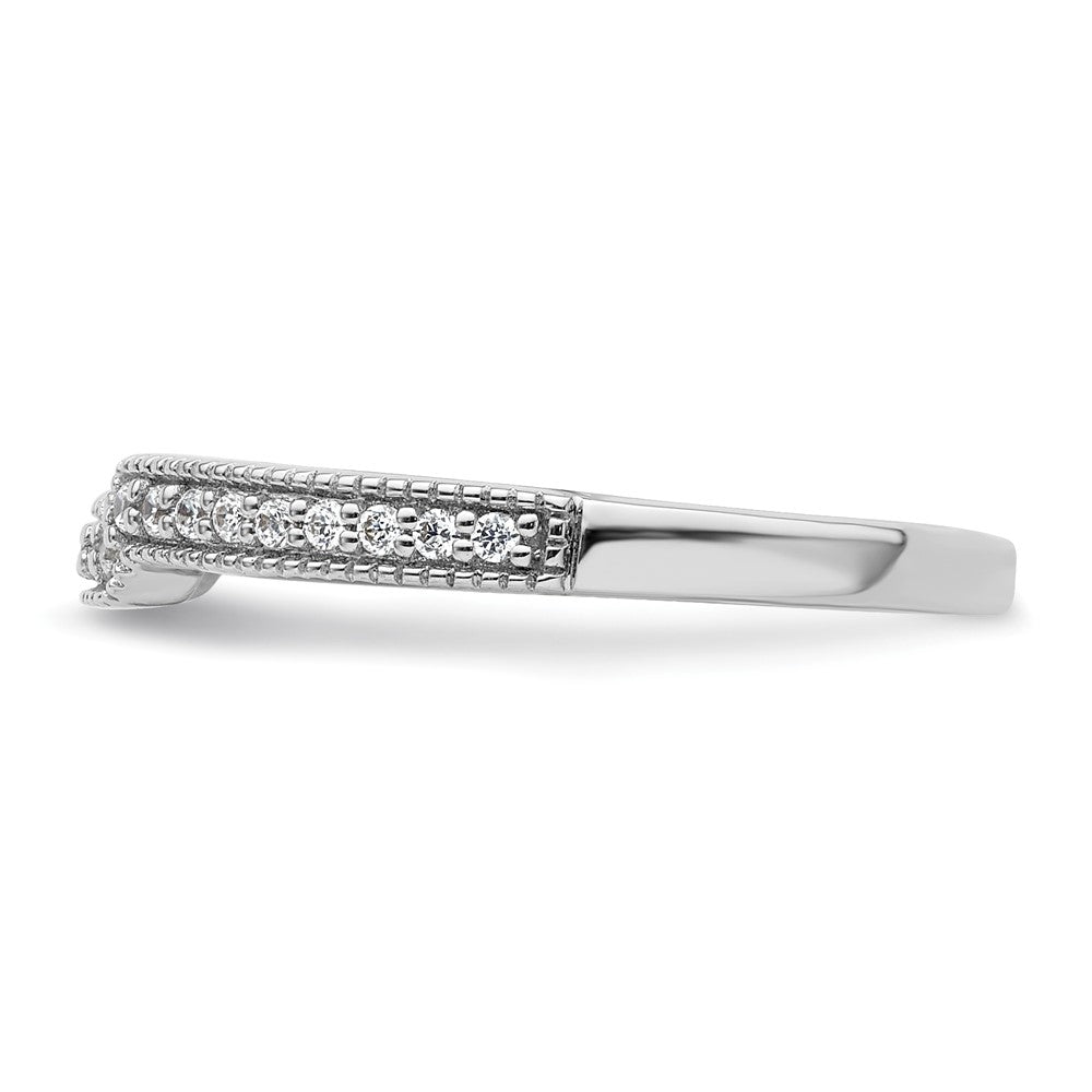 14K White Gold Lab Grown Diamond VS/SI+ G+ Wedding Band