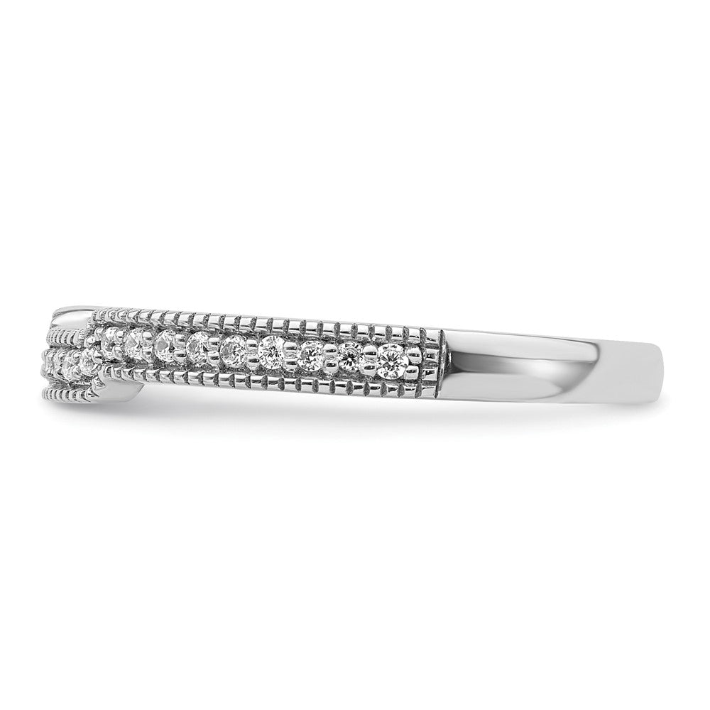 14K White Gold Lab Grown Diamond VS/SI+ G+ Wedding Band