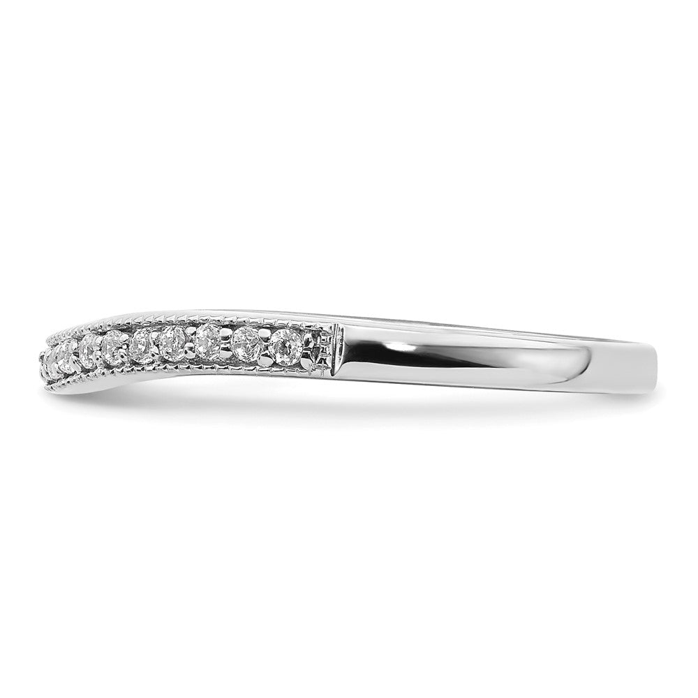 14k White Gold Matching Diamond Wedding Band