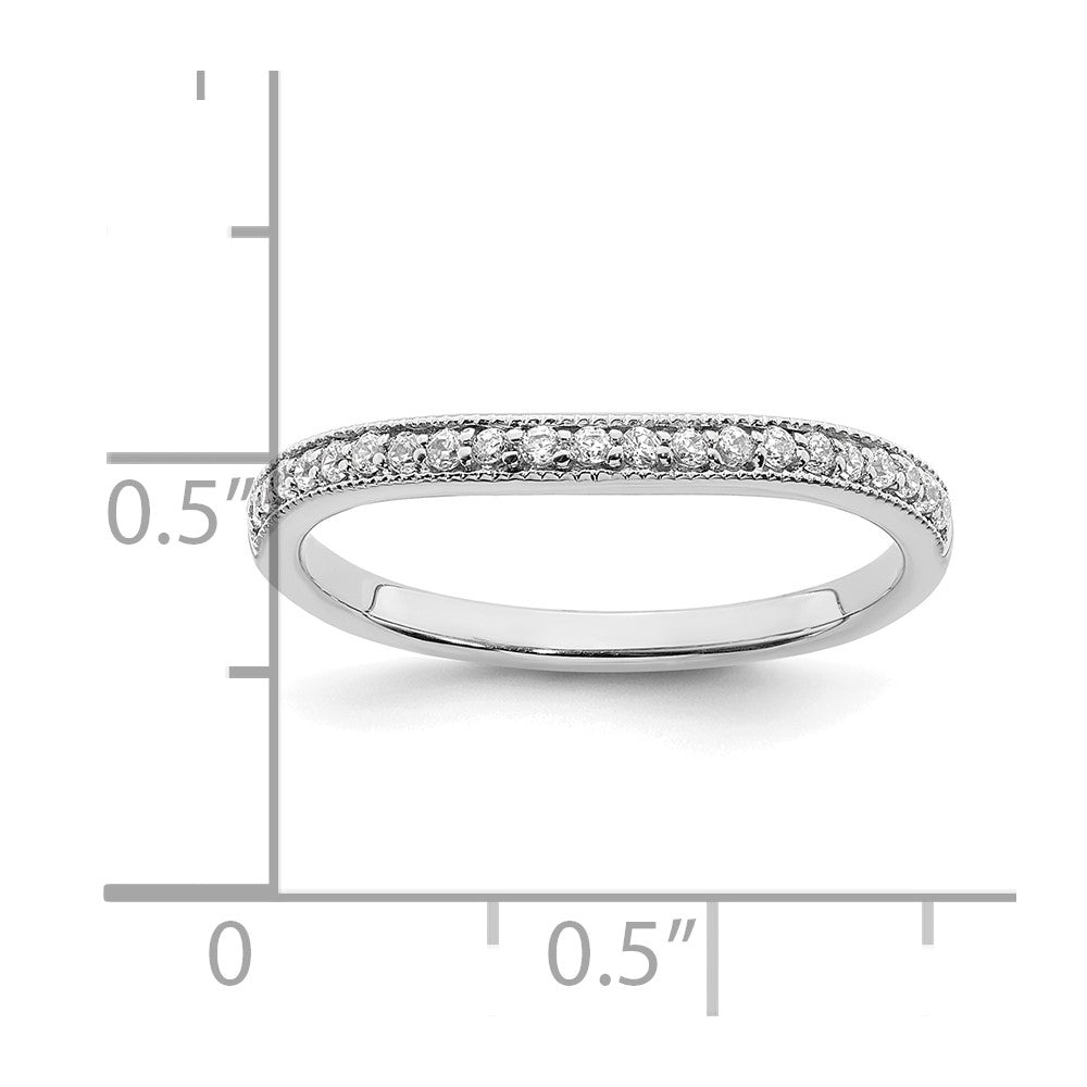 14k White Gold Matching Diamond Wedding Band