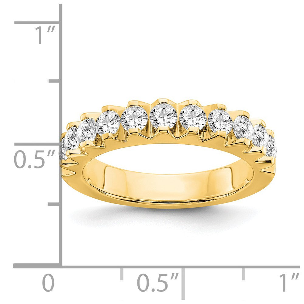 14k 1 carat Lab Grown Diamond VS/SI+ G+ Complete Ring