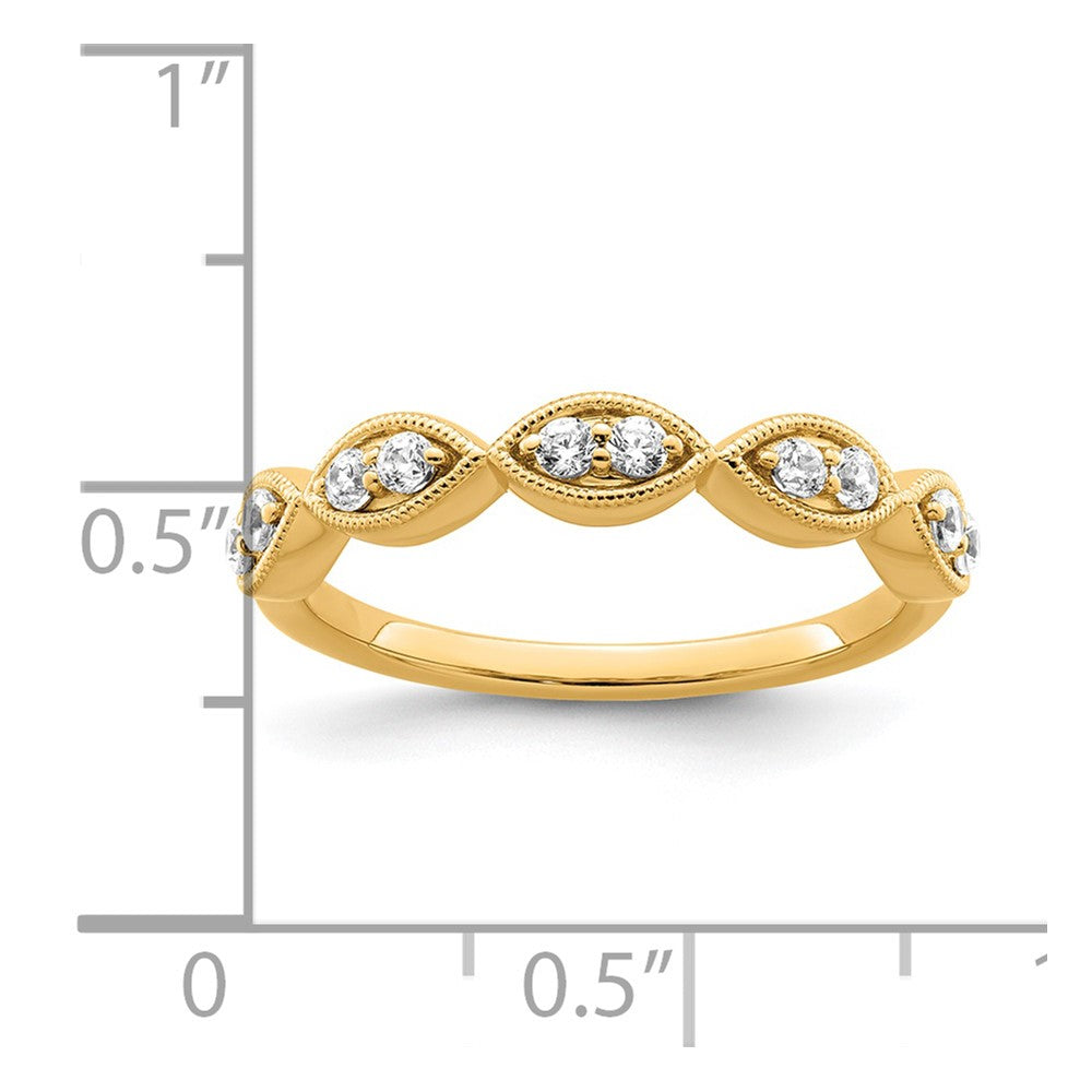 14k 1/4 carat Lab Grown Diamond VS/SI+ G+ Complete Ring