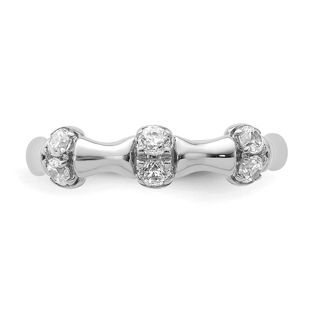 14K White Gold Lab Grown Diamond VS/SI+ G+ Fancy Ring