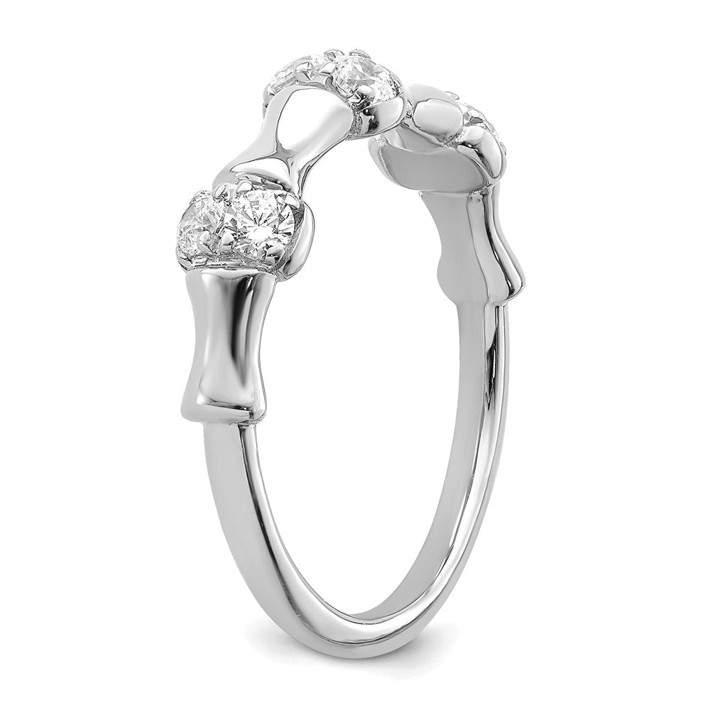 14K White Gold Lab Grown Diamond VS/SI+ G+ Fancy Ring