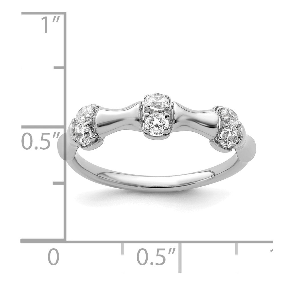 14K White Gold Lab Grown Diamond VS/SI+ G+ Fancy Ring