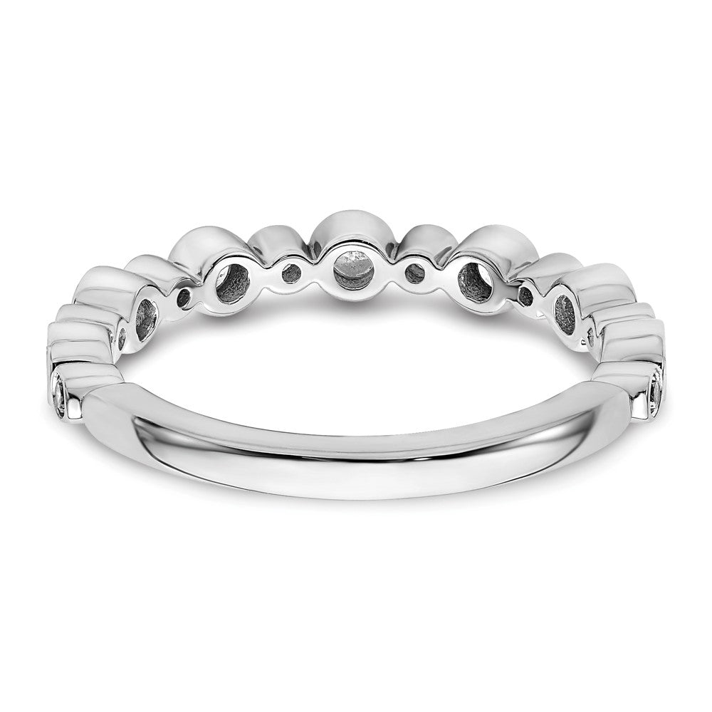 14K White Gold Lab Grown Diamond VS/SI+ G+ Band