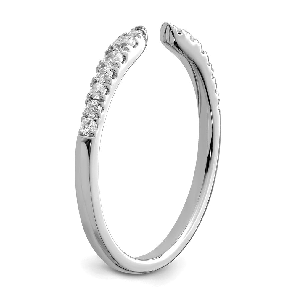 True Origin 14K White Gold 1/4 carat Lab Grown Diamond VS+ F+ Complete Band