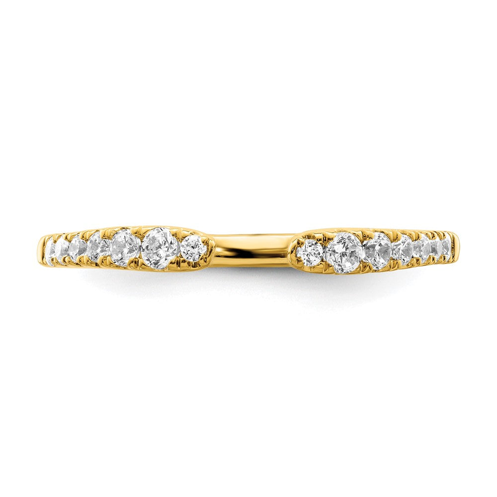 True Origin 14K Yellow Gold 1/4 carat Lab Grown Diamond VS+ F+ Complete Band