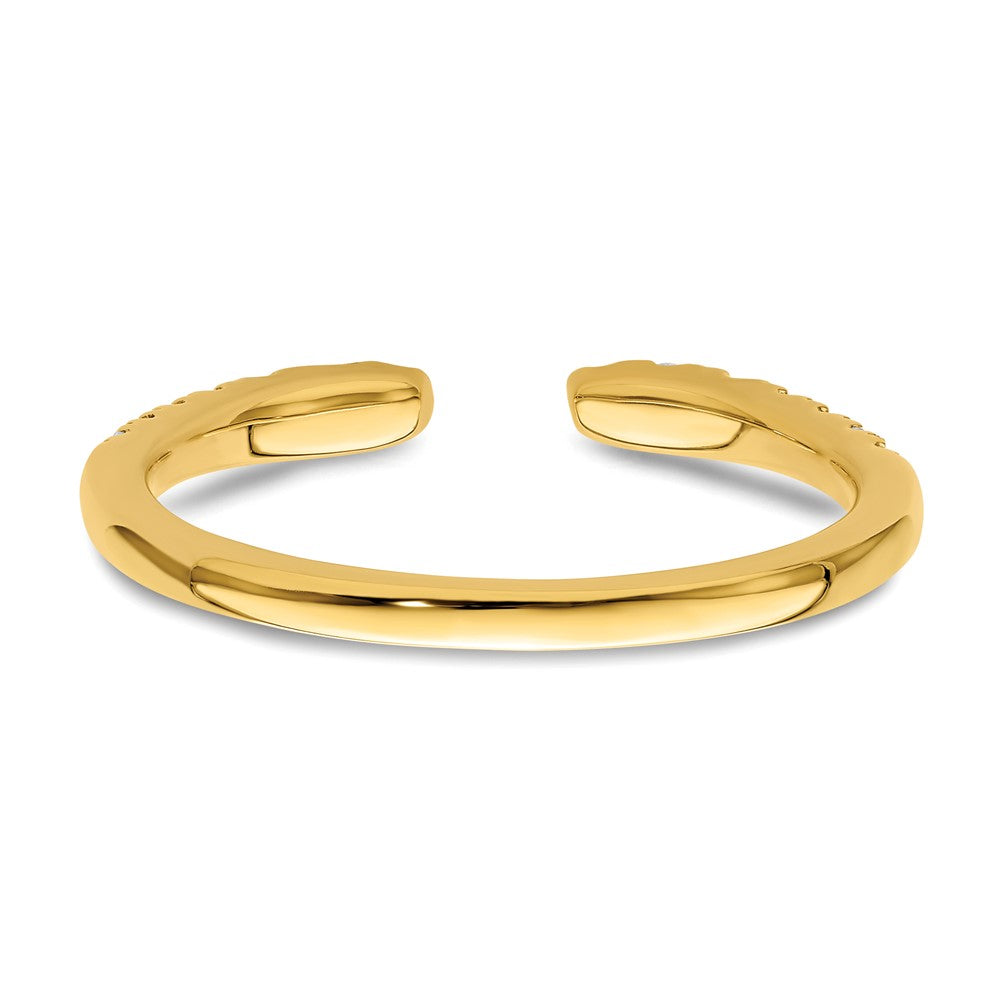 True Origin 14K Yellow Gold 1/4 carat Lab Grown Diamond VS+ F+ Complete Band