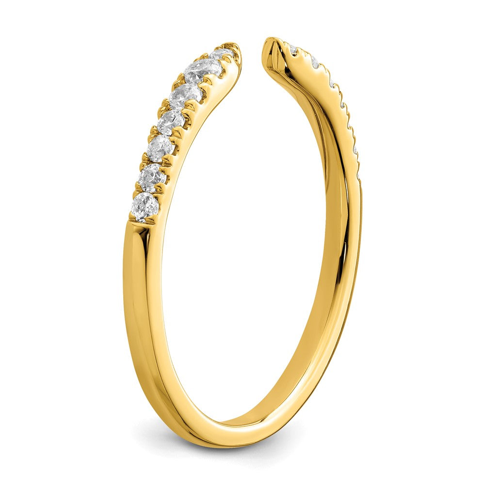 True Origin 14K Yellow Gold 1/4 carat Lab Grown Diamond VS+ F+ Complete Band