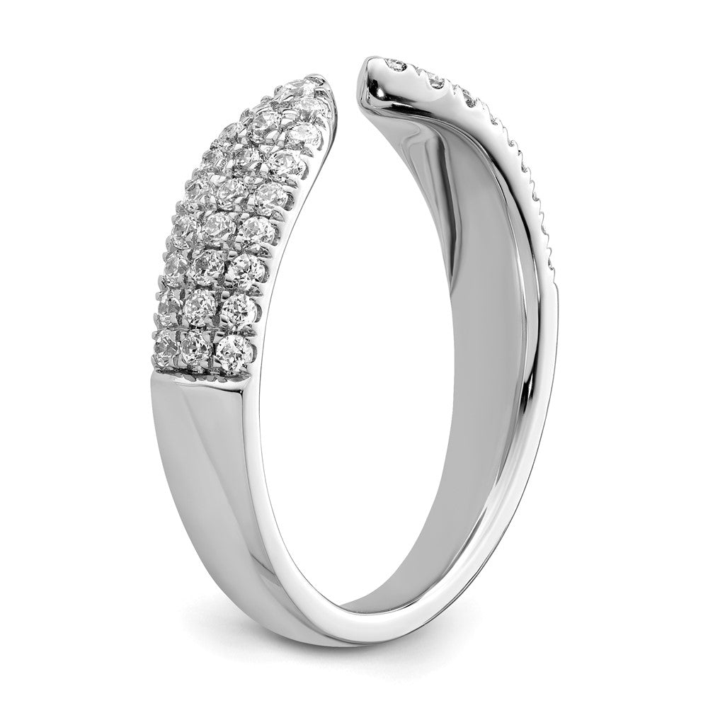 True Origin 14K White Gold 1/2 carat Lab Grown Diamond VS+ F+ Complete Wedding Band