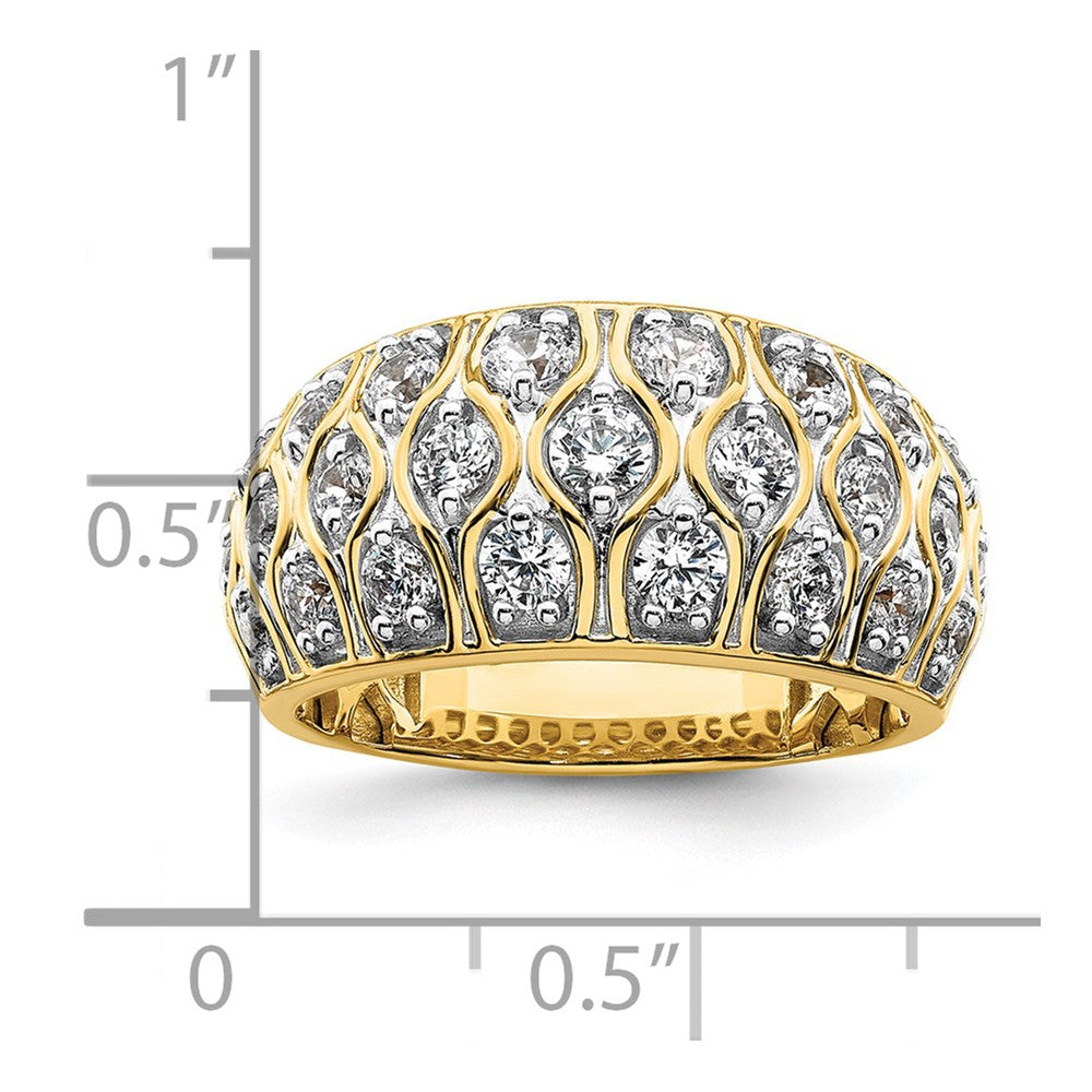 14k 1 1/6 carat Lab Grown Diamond VS/SI+ G+ Complete Fashion Ring