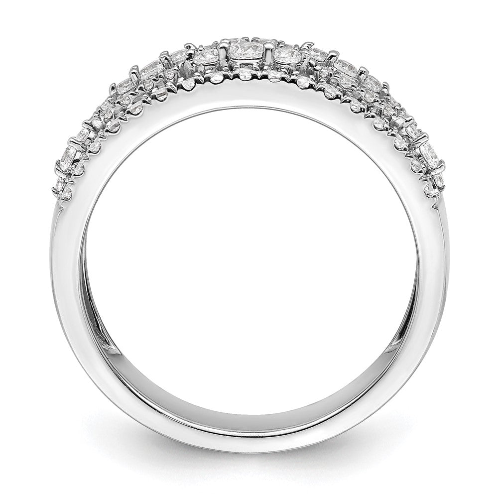 14K White Gold 7/8 carat Complete Diamond Band