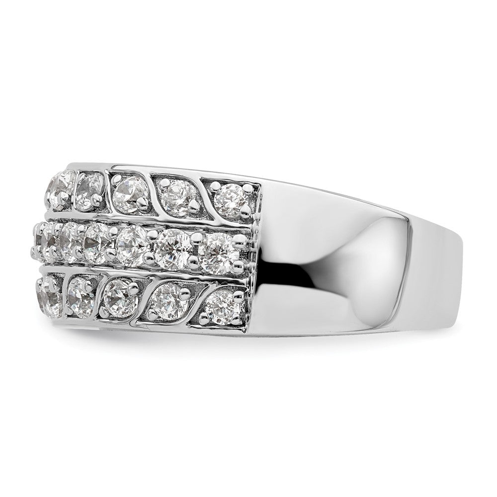 14K White Gold Lab Grown Diamond VS/SI+ G+ Band