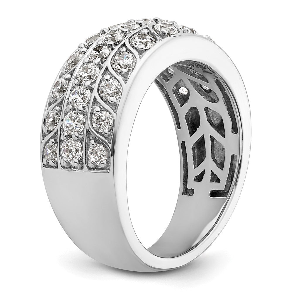 14K White Gold Lab Grown Diamond VS/SI+ G+ Band