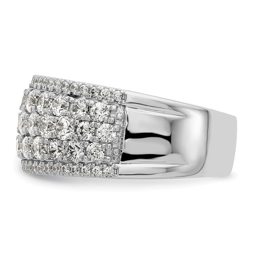 14k White Gold 2 carat Lab Grown Diamond VS/SI+ G+ Complete Fashion Band