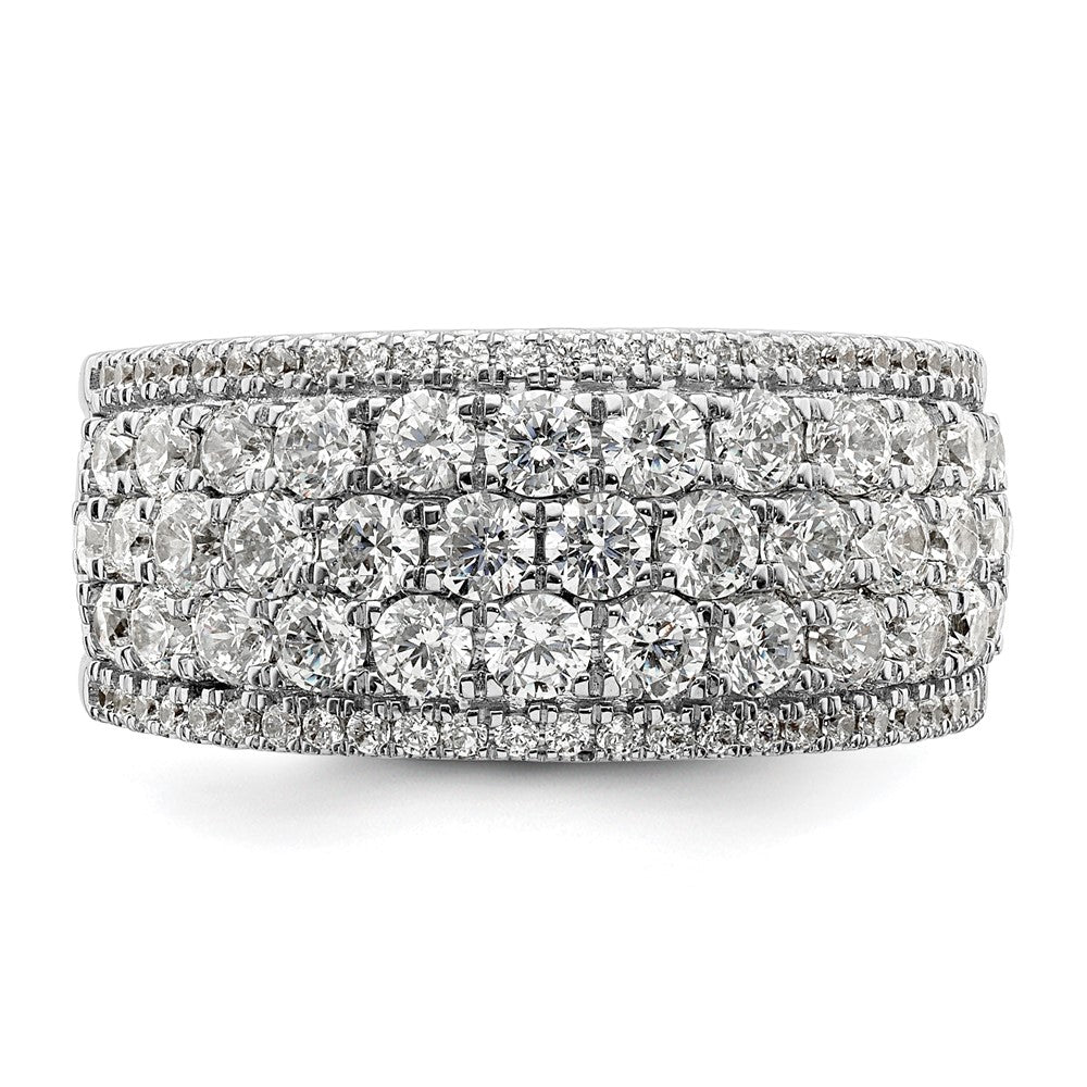 14k White Gold 2 carat Lab Grown Diamond VS/SI+ G+ Complete Fashion Band