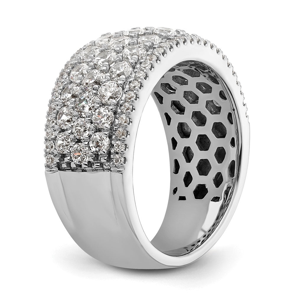 14k White Gold 2 carat Lab Grown Diamond VS/SI+ G+ Complete Fashion Band