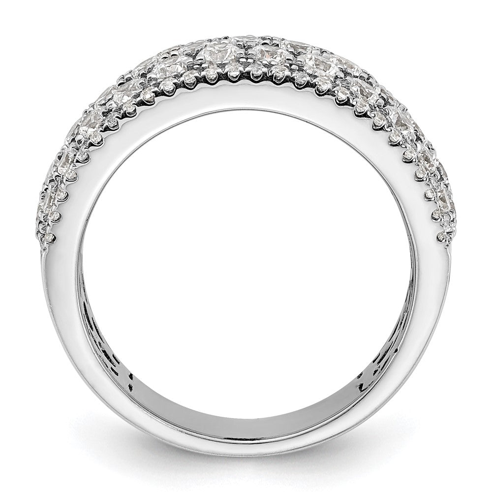 14K White Gold Pave 2 carat Complete Diamond Band