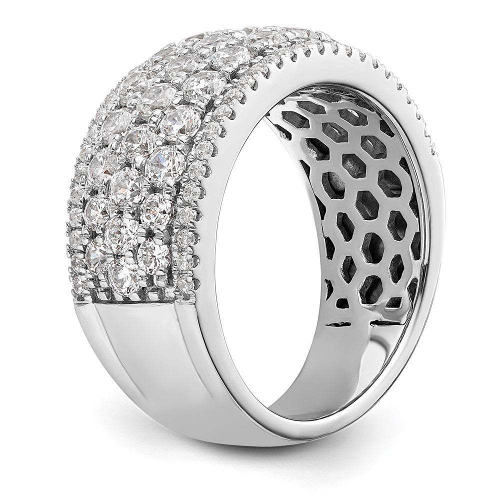 14K White Gold Pave 2 carat Complete Diamond Band