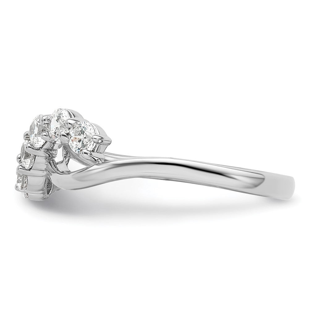 14K White Gold Lab Grown Diamond VS/SI+ G+ Band