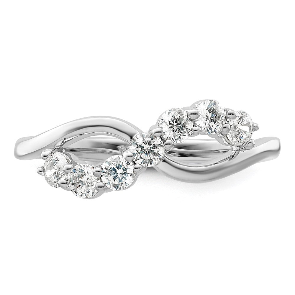 14K White Gold Lab Grown Diamond VS/SI+ G+ Band