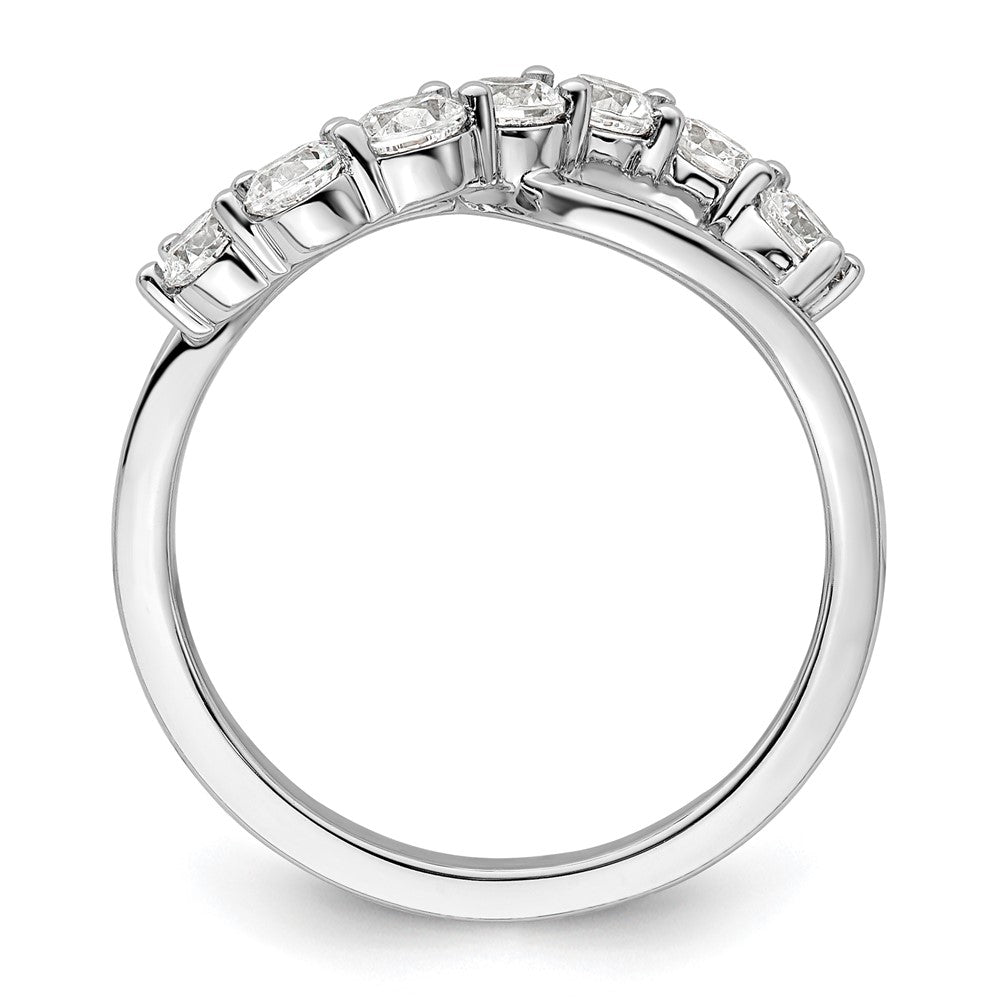 14K White Gold Lab Grown Diamond VS/SI+ G+ Band