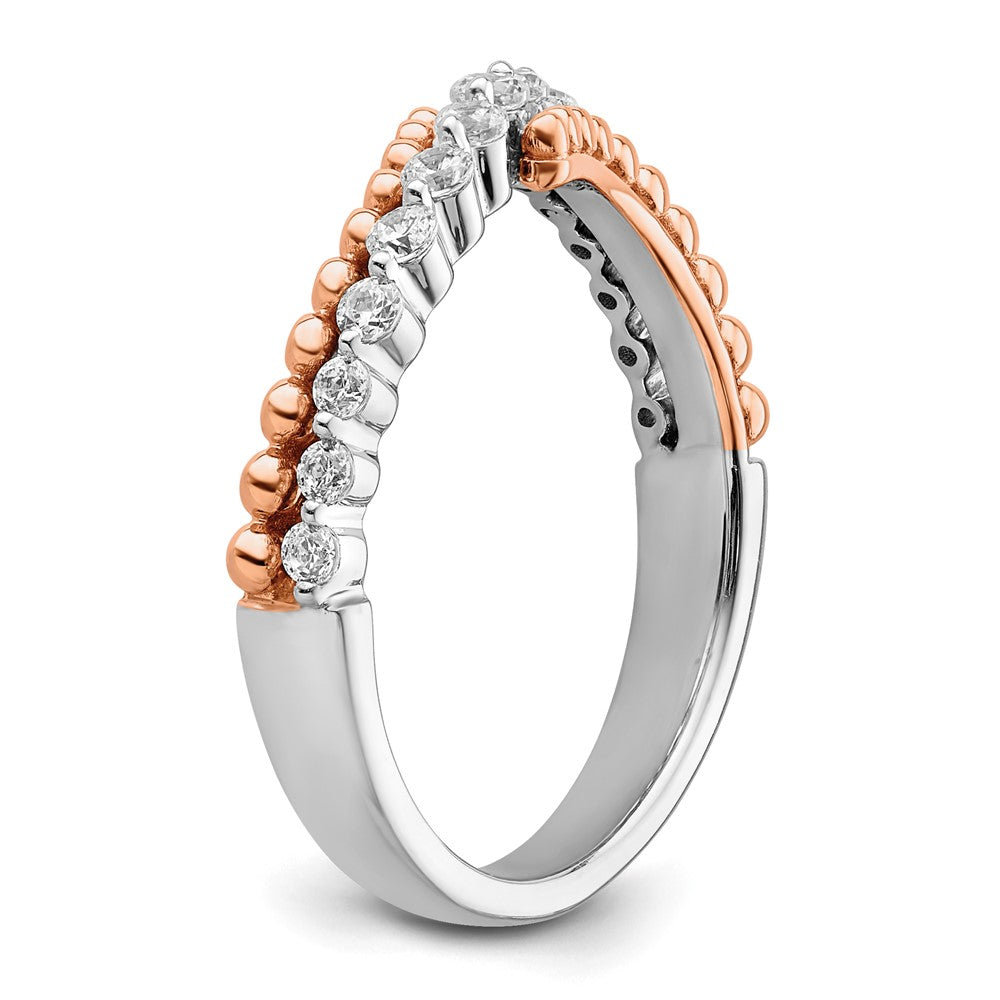 14K Two-Tone Lab Grown Diamond VS/SI+ G+ Band