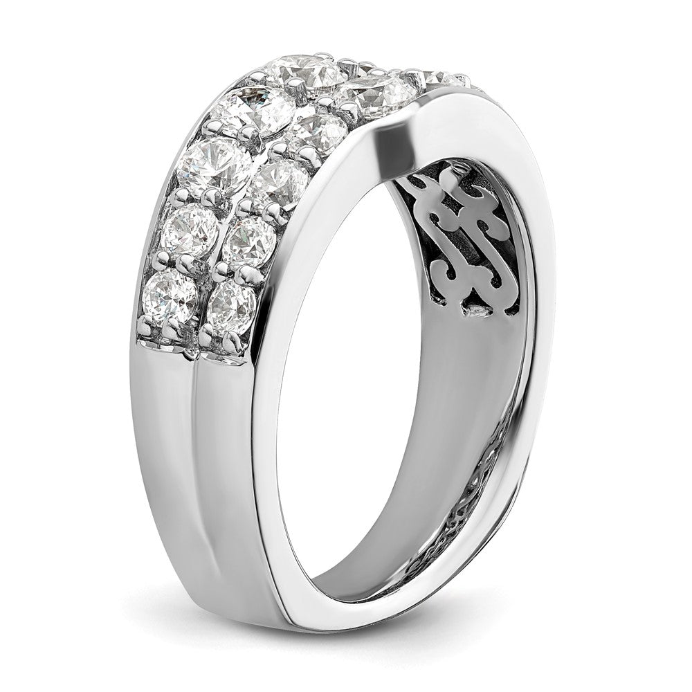 14K White Gold Lab Grown Diamond VS/SI+ G+ Band