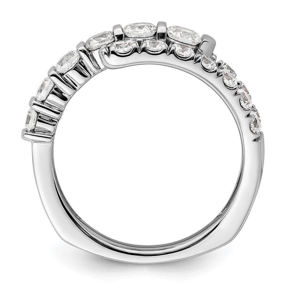 14k White Gold 1 3/8 carat Lab Grown Diamond VS/SI+ G+ Complete Fashion Ring