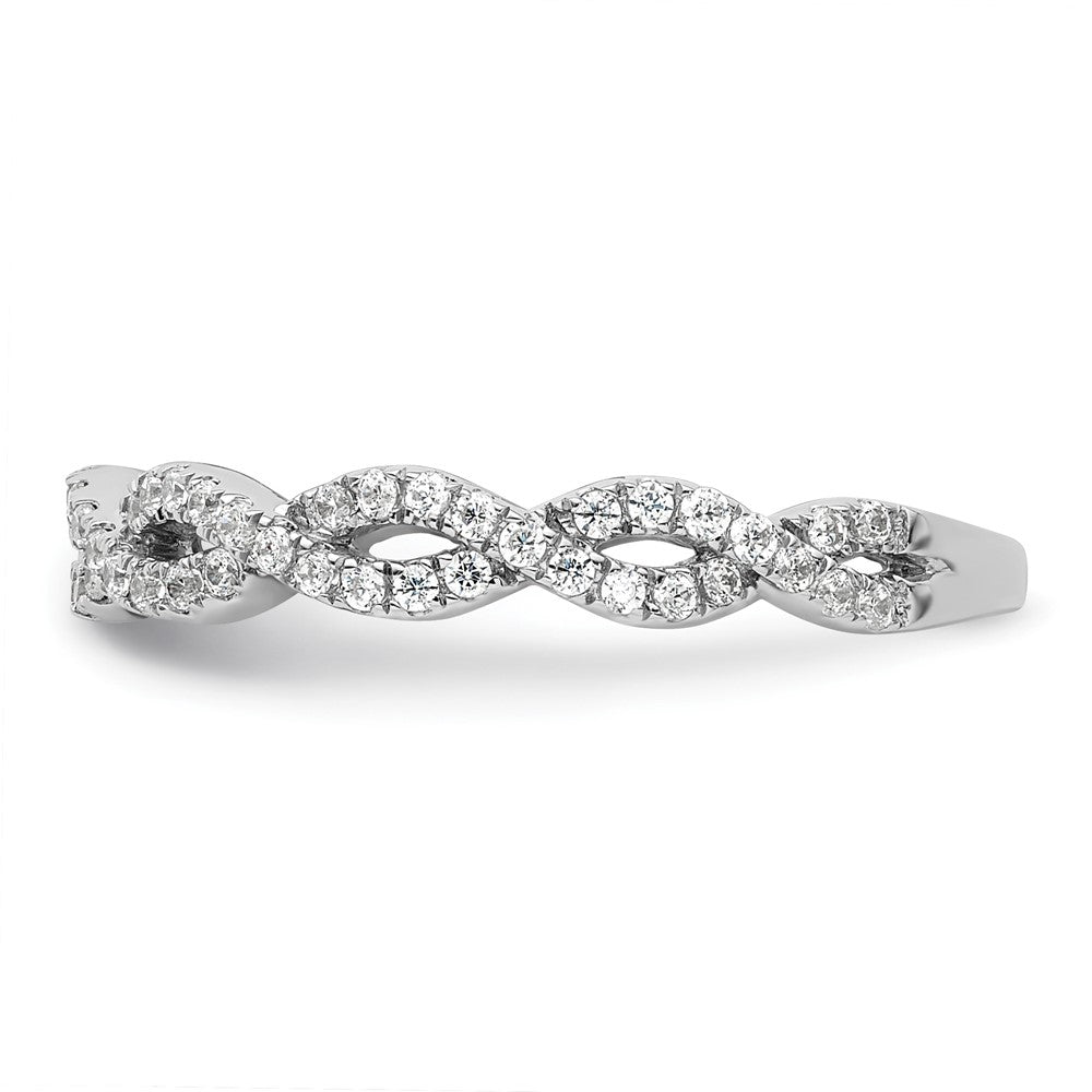 14k White Gold 3/8 carat Lab Grown Diamond VS/SI+ G+ Complete Wedding Band