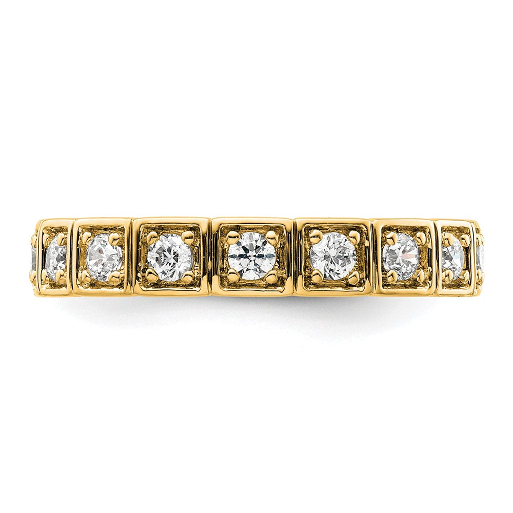 14k 1/2 carat Lab Grown Diamond VS/SI+ G+ Complete Fashion Band
