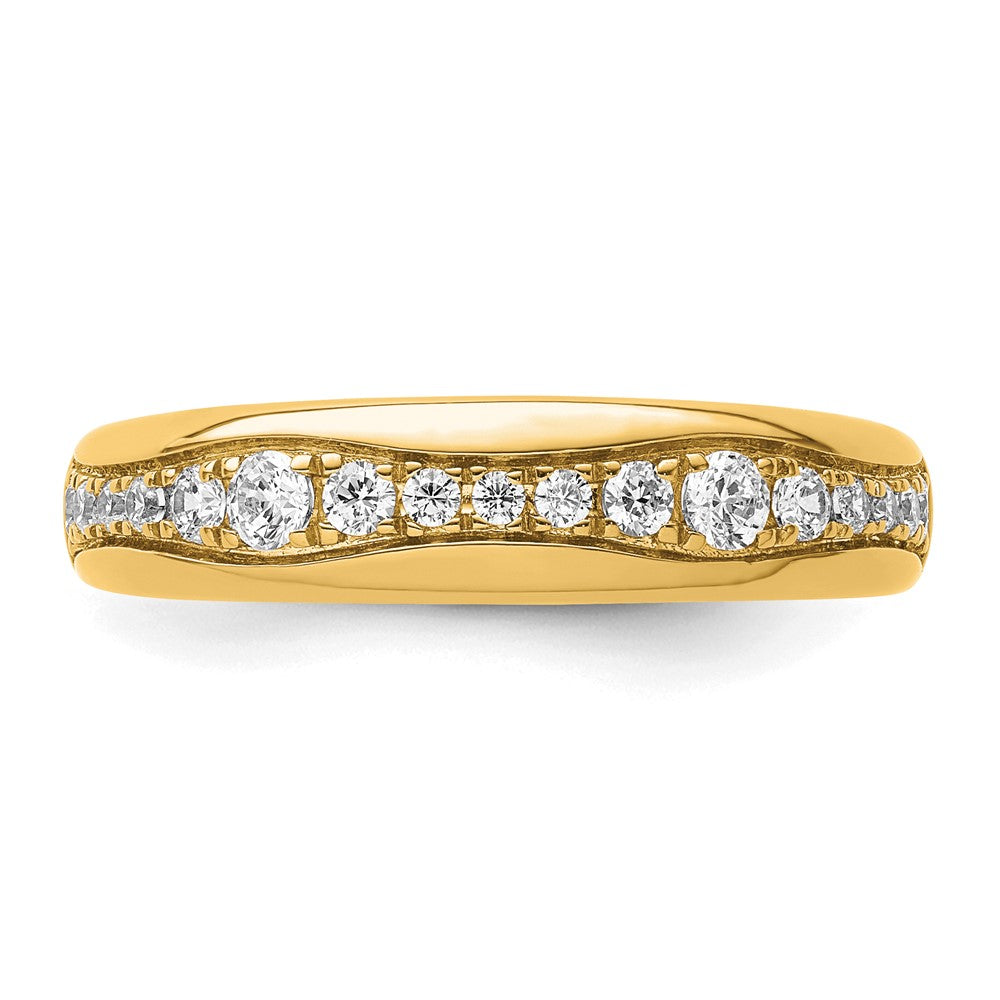 14k 3/8 carat Lab Grown Diamond VS/SI+ G+ Complete Fashion Band