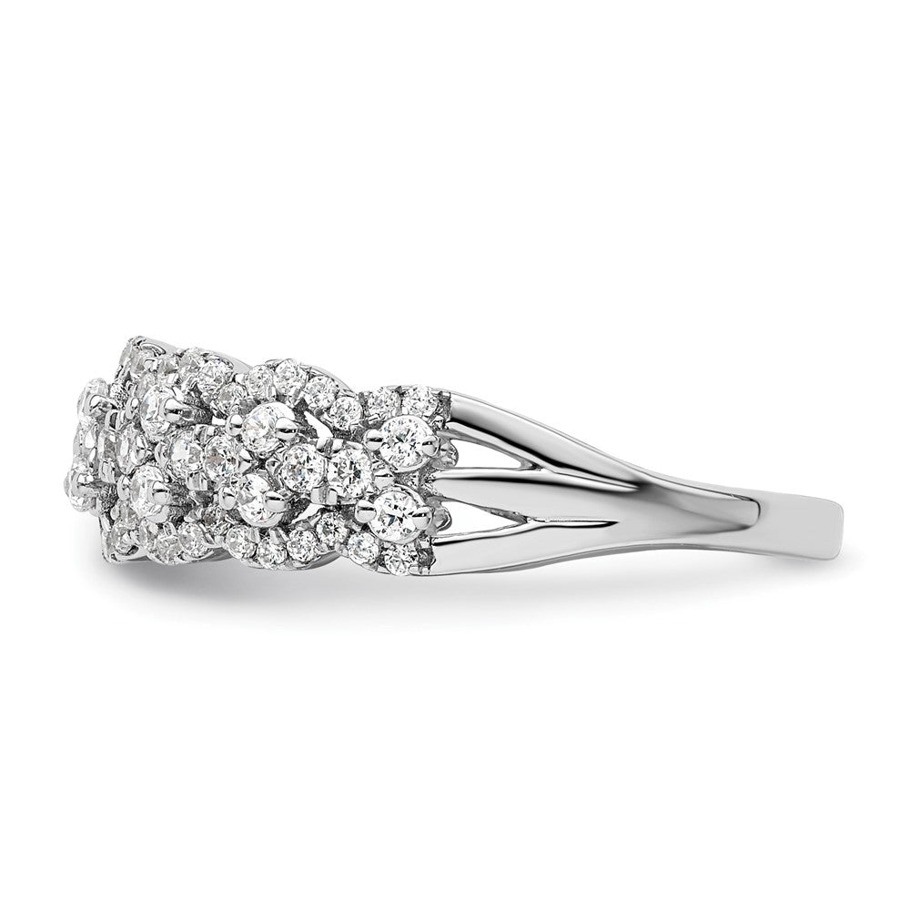 14K White Gold Lab Grown Diamond VS/SI+ G+ Band