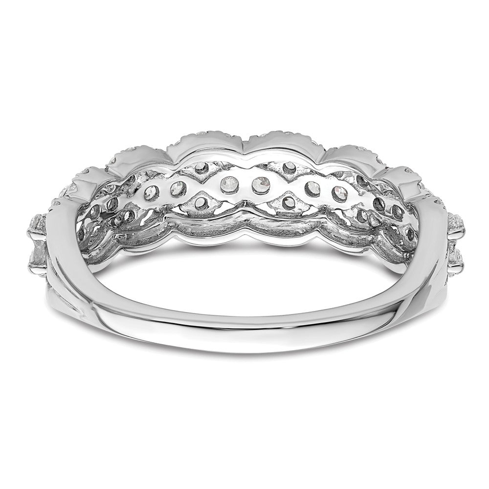 14K White Gold Lab Grown Diamond VS/SI+ G+ Band